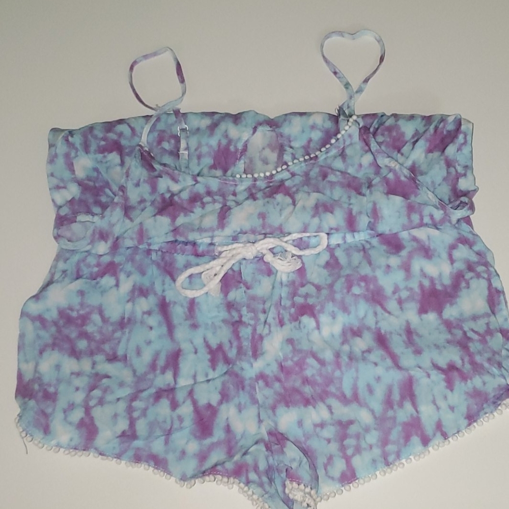 Romper spaghetti strap dyed